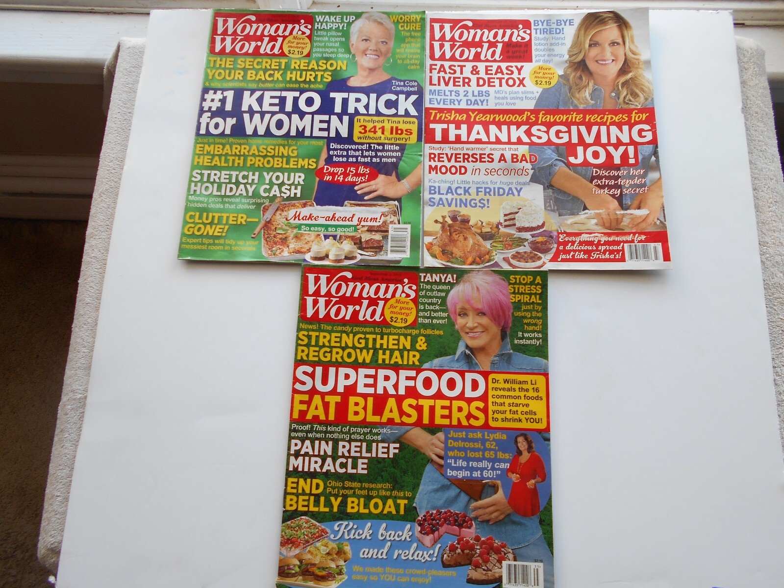 WOMAN’S WORLD Magazine LOT 15—DECEMBER 9,2019–NOVEMBER 8,2021–(#6)