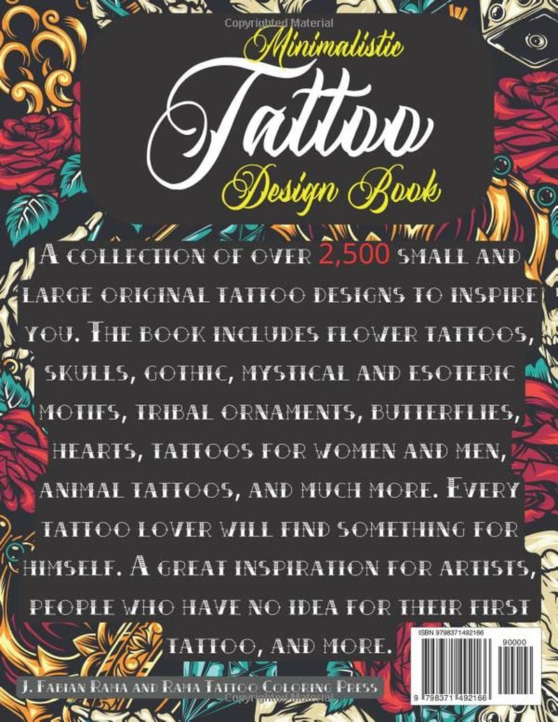 Tattoo Design Book Vol. 3: over 2,500 Minimalist Tattoo Designs for Artists, Pro