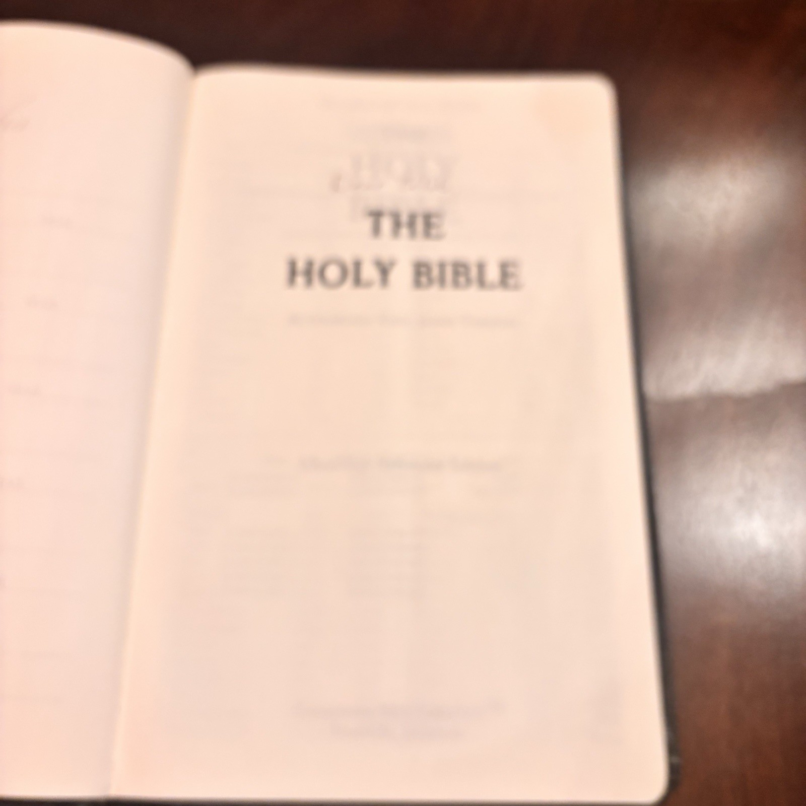 Holy Bible KJV UltraThin Reference Concordance Black Bonded Leather Holman 1999