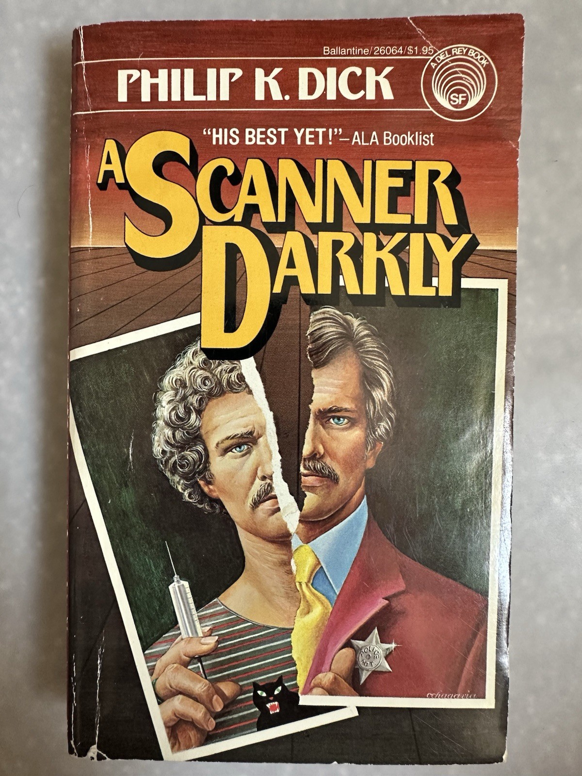 A Scanner Darkly By Philip Dick Vintage 1977 1st Print Sci-Fi Ballantine PB