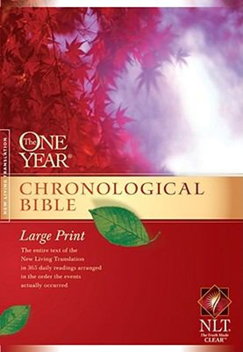 The One Year Chronological Bible NLT, Premium Slimline Large Prin