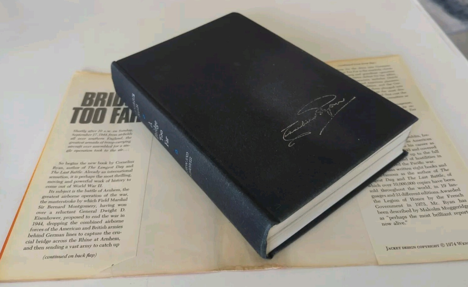 A Bridge Too Far by Cornelius Ryan – 1st Edition & Print HC/DJ