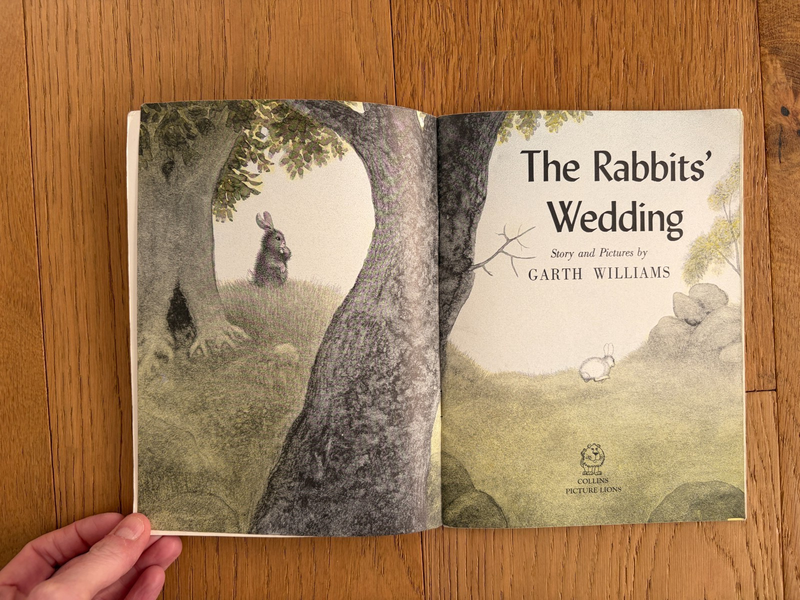 The Rabbits’ Wedding by Garth Williams 1st Picture Lions PB 1973 Vintage