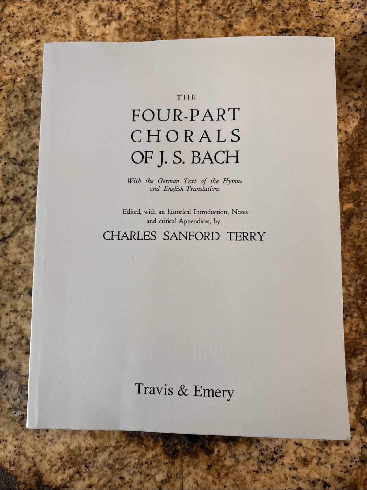 Four-Part Chorals of J.S. Bach. (Volumes 1 and 2 in one book). With Ge Paperback