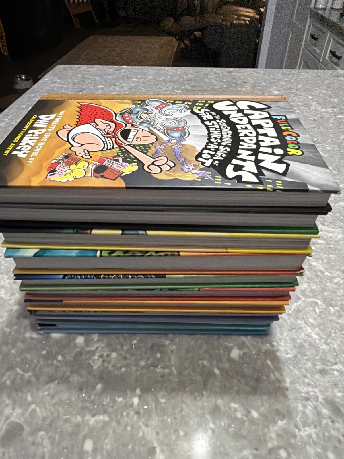 Captain Underpants Full Color Complete Set 1-4,6,8-12Hardcover Dav Pilkey LOT 10