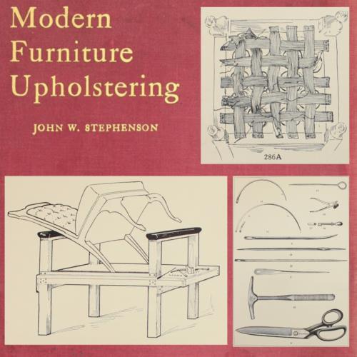 FURNITURE UPHOLSTERY VINTAGE 1923 COUCHES CHAIRS TOOLS GIMPING SPRINGS ADVANCED