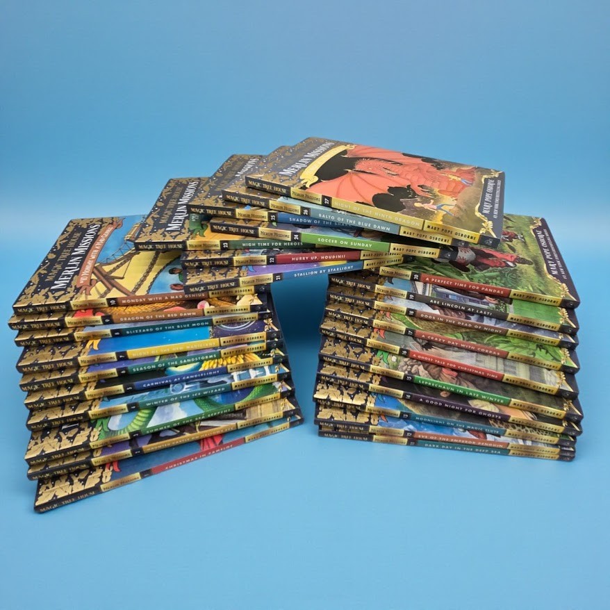 Set B: Magic Tree House Merlin Missions Library of Books 1-27 Open Box Read Desc