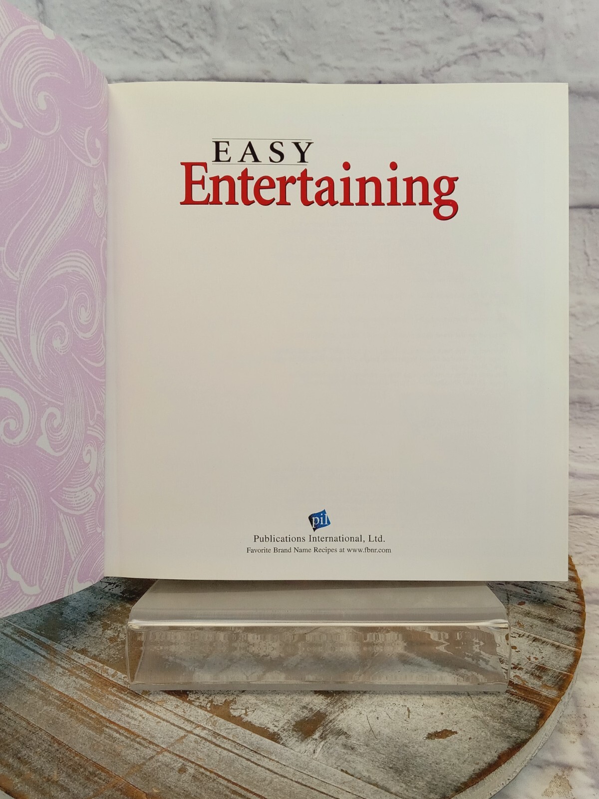 EASY ENTERTAINING COOKBOOK FROM 2000 – 371 COLORED PAGES .