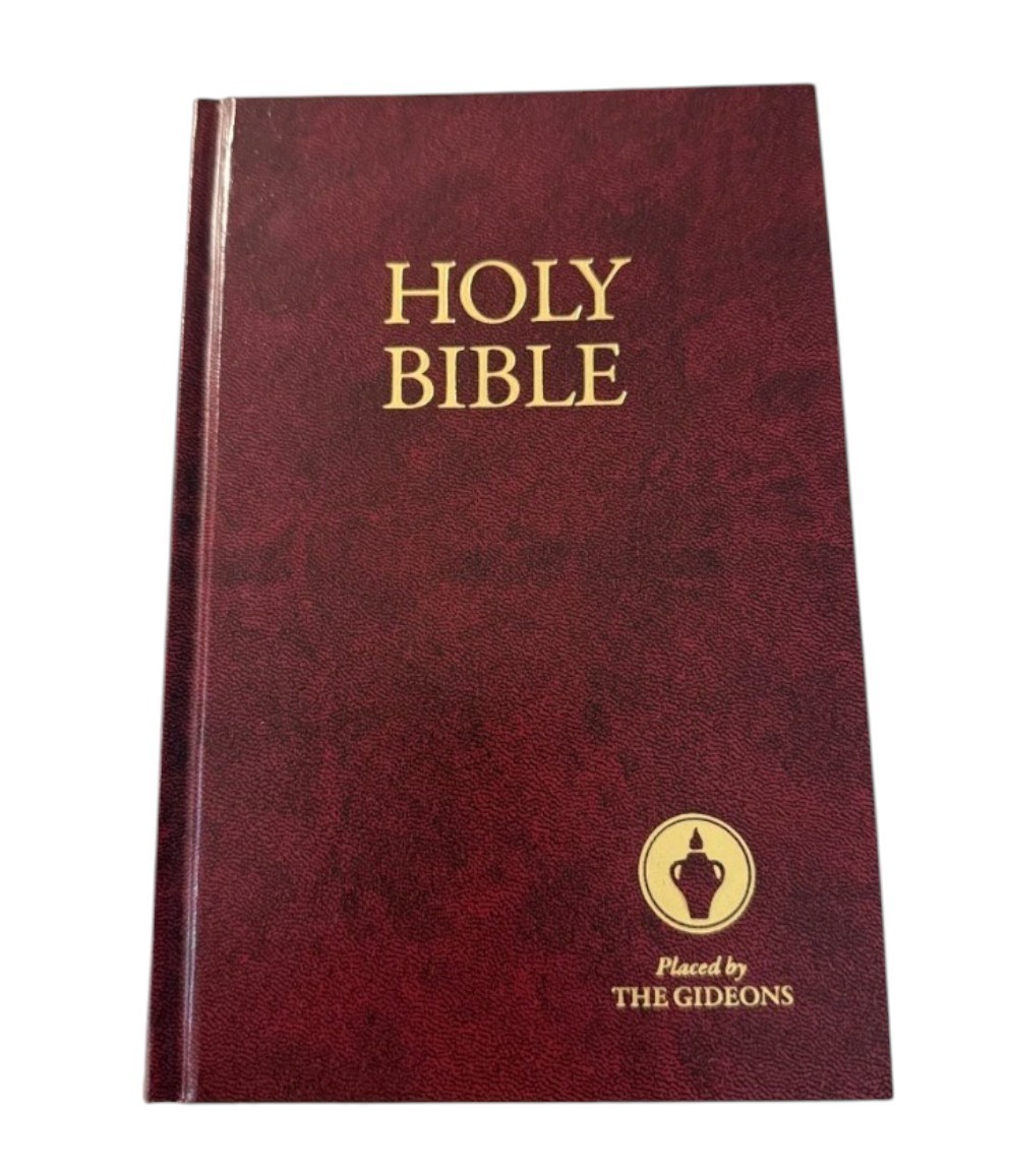 Holy Bible Placed By The Gideons English Standard Version Burgundy Hard Cover