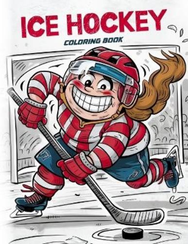 Just Colorit ICE Hockey Coloring Book (Paperback) (UK IMPORT)