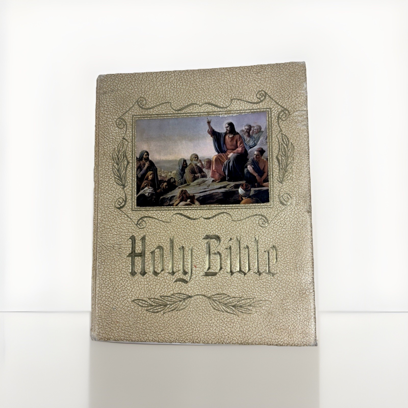 Vintage KJV Heirloom Family Holy Bible Red Letter Edition Large Family Bible