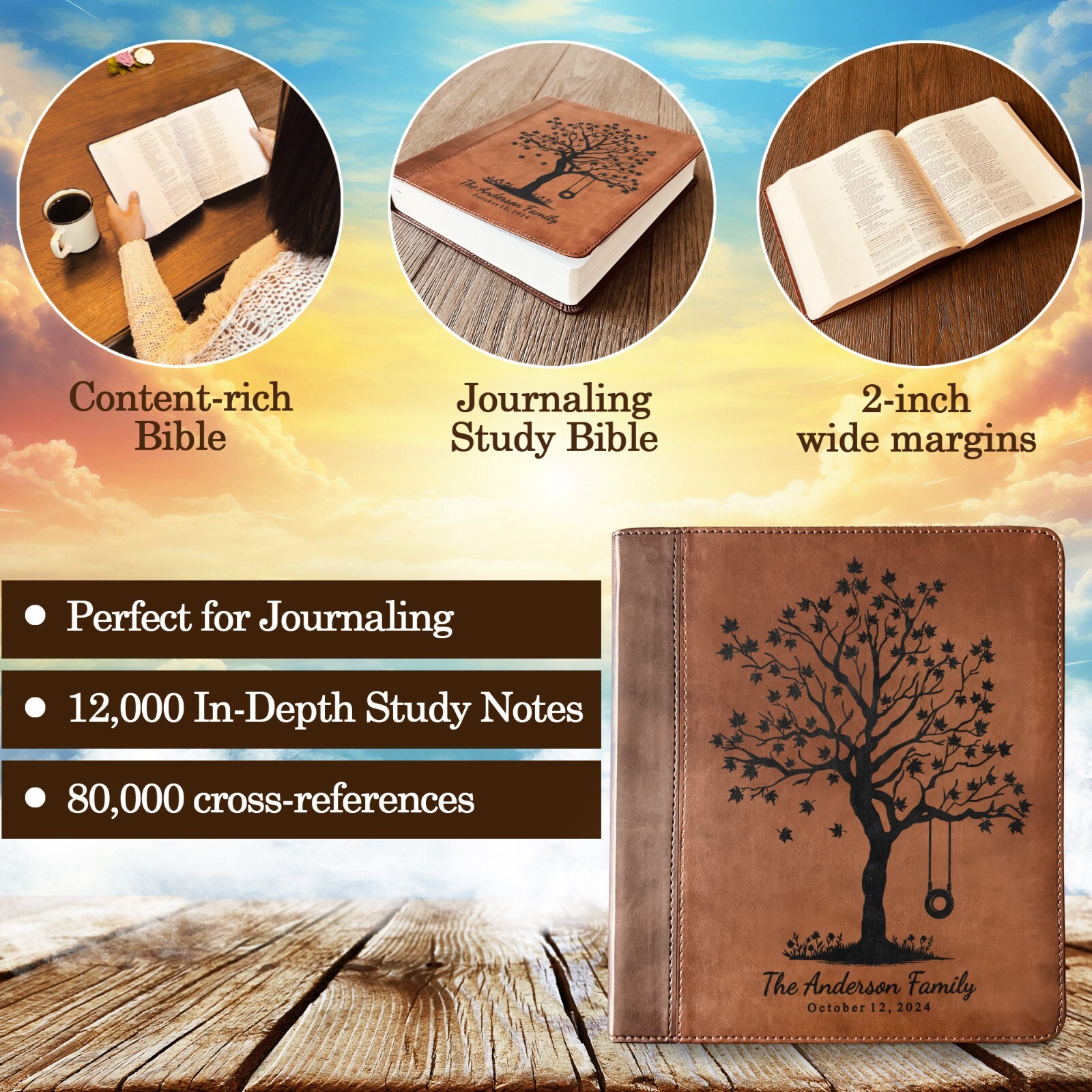 Personalized ESV Family Bible, ESV Journaling Study Family Bible, Wedding Gifts
