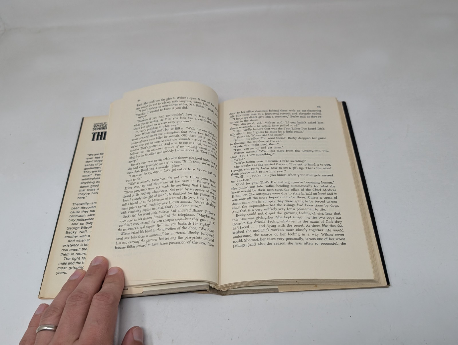 The Wolfen by Whitley Strieber 1978 Book Club Edition 1st HC Werewolf Horror VTG
