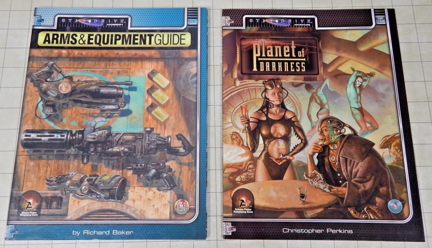 TSR Alternity Star Drive PLANETS OF DARKNESS and ARMS & EQUIPMENT GUIDE