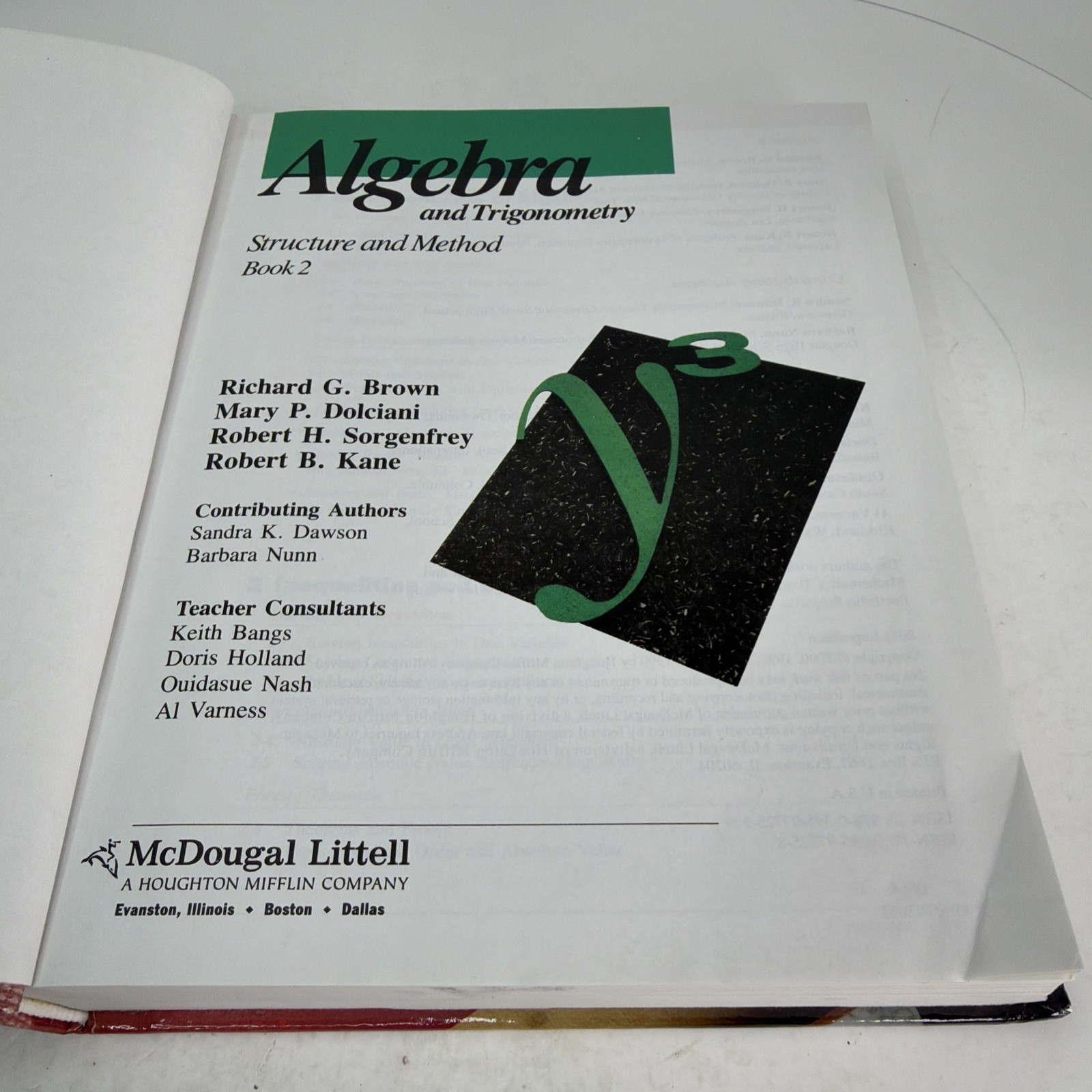Algebra & Trigonometry: Structure and Method – Book Two 2011 Hardcover
