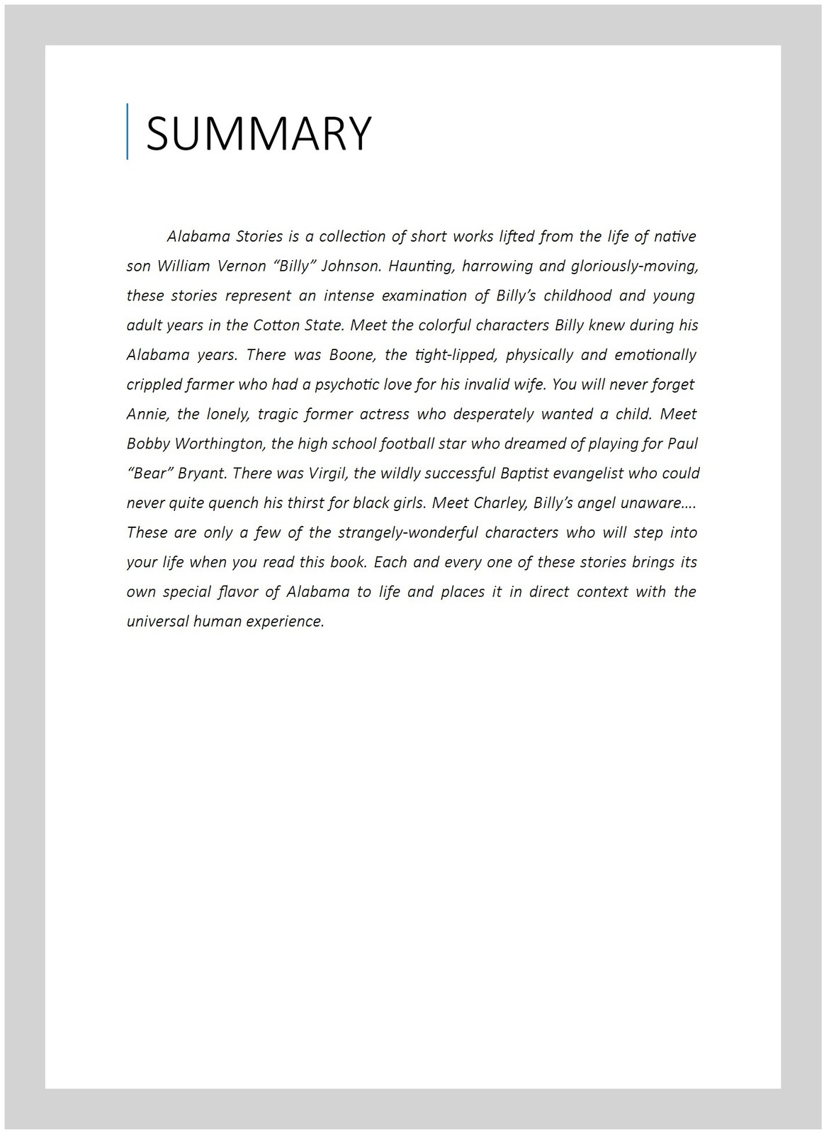 Alabama Stories, Paperback by Jones, John Isaac, Brand New, Free shipping in …