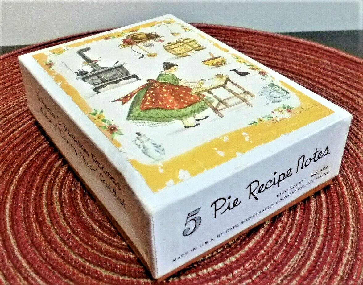 RARE 1950’S HAYDN S PEARSON RECIPE CARDS, 10 CARDS 5 PIES COMPLETE,UNUSED IN BOX