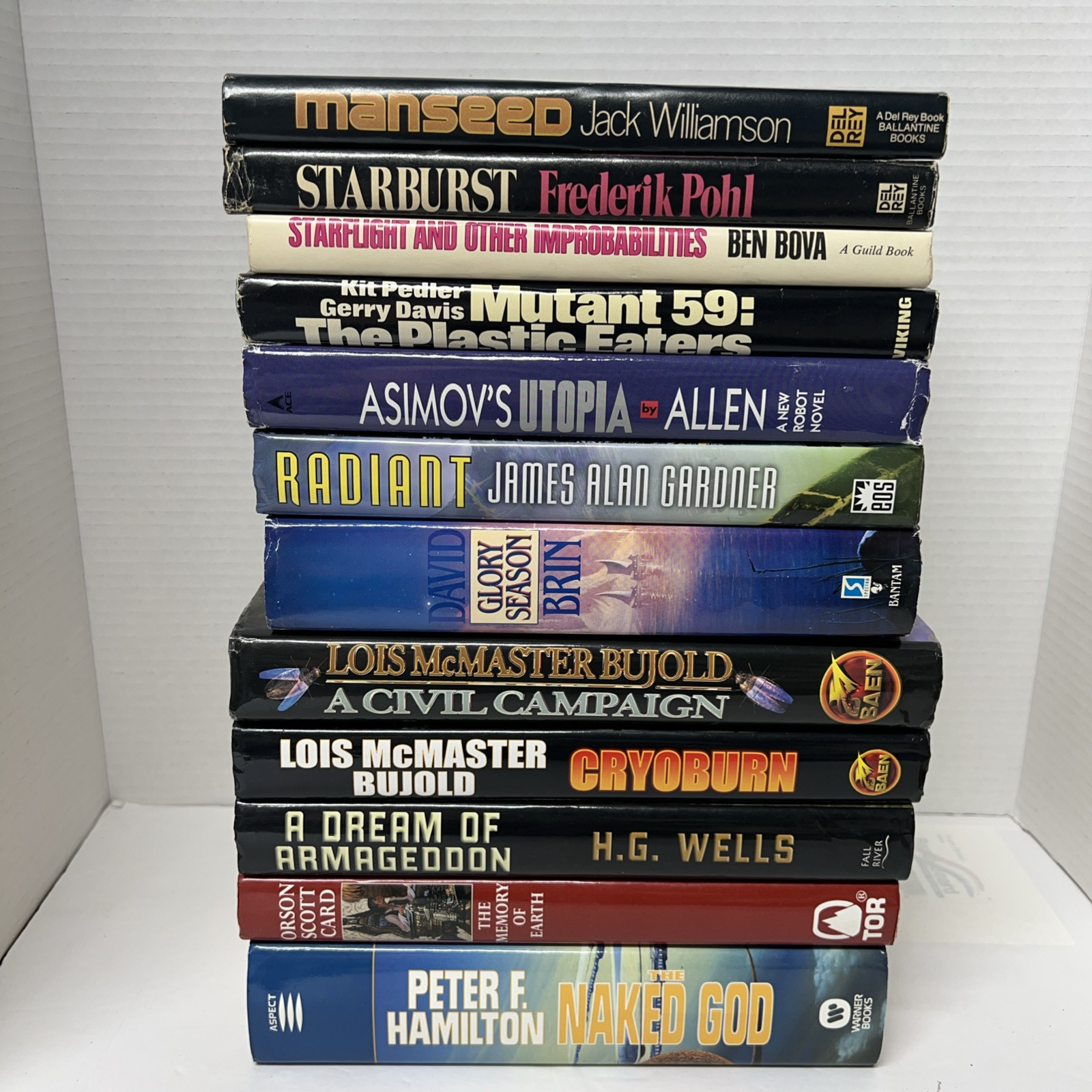 Lot of 12 Sci-Fi / Fantasy Hardcover Books from 80/90/2000s Many 1st Printings!