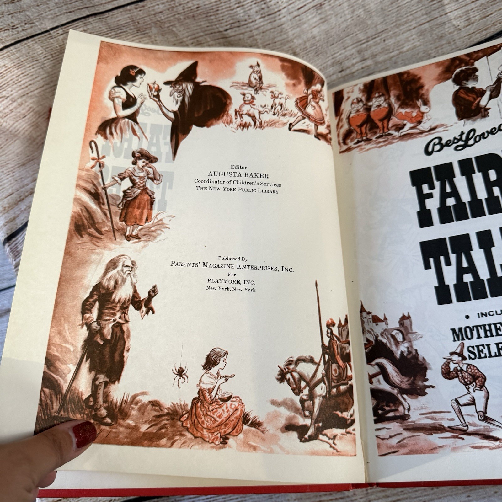 Best Loved Fairy Tales Vintage Book 1974 Edition Hardcover by Parent’s Magazine