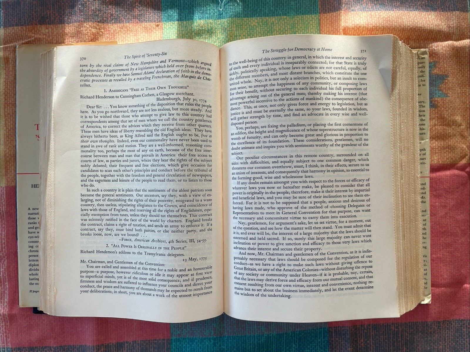 The Spirit of ‘Seventy-Six by Henry Commager & Morris (1967, Harper & Row HCDJ)