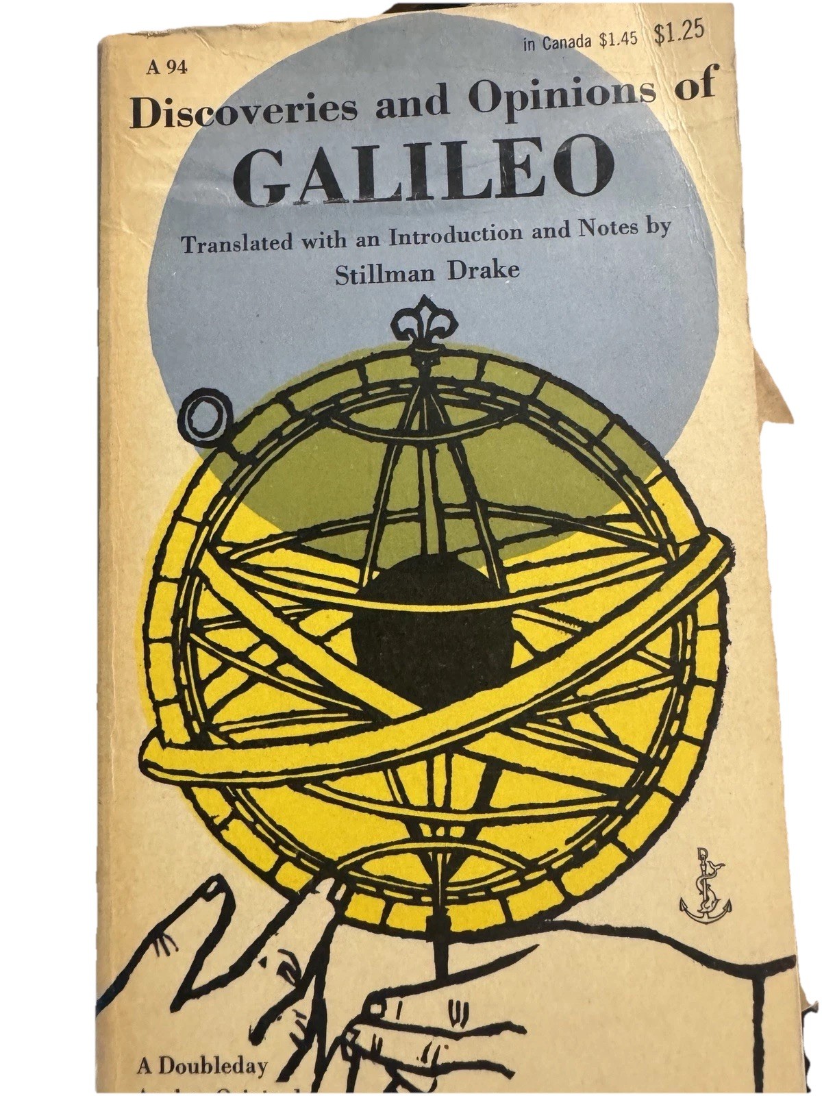 1957 -Discoveries And Opinions Of Galileo By Stillman Drake Vtg Paperback Book