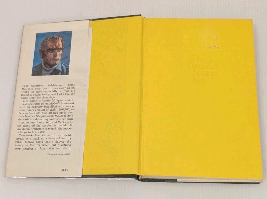 The Dreadful Lemon Sky John D MacDonald 1974 3rd Printing Hardcover VG/VG Mylar