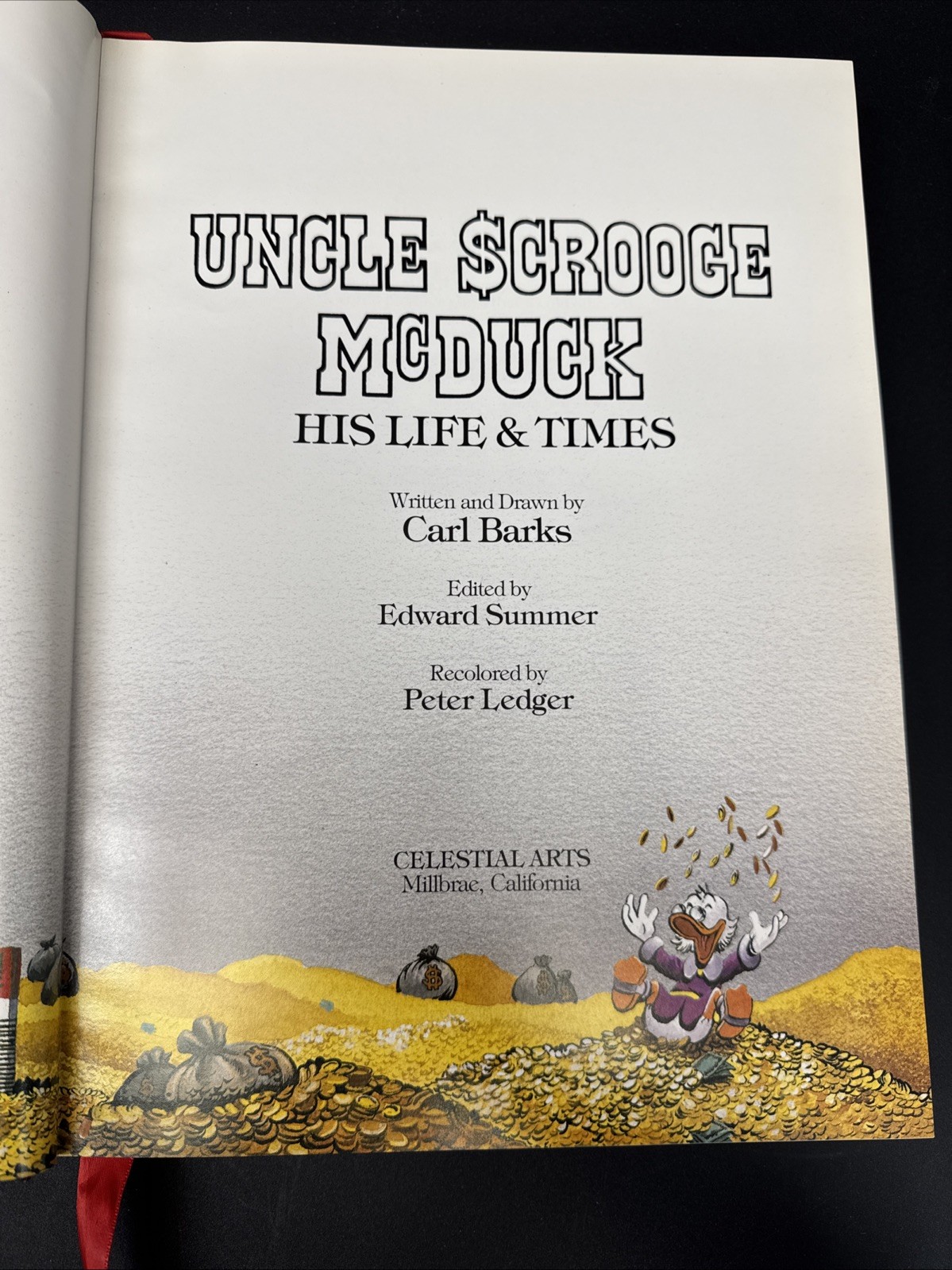Uncle Scrooge McDuck 1981 1st Ed Leatherbound Signed Carl Barks Print #734/5000