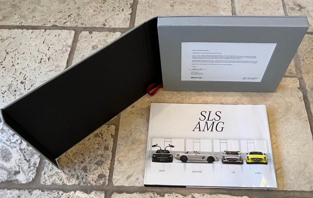 Mercedes-Benz SLS AMG Hardcover Book printed in 2011 Letter and Box Case English