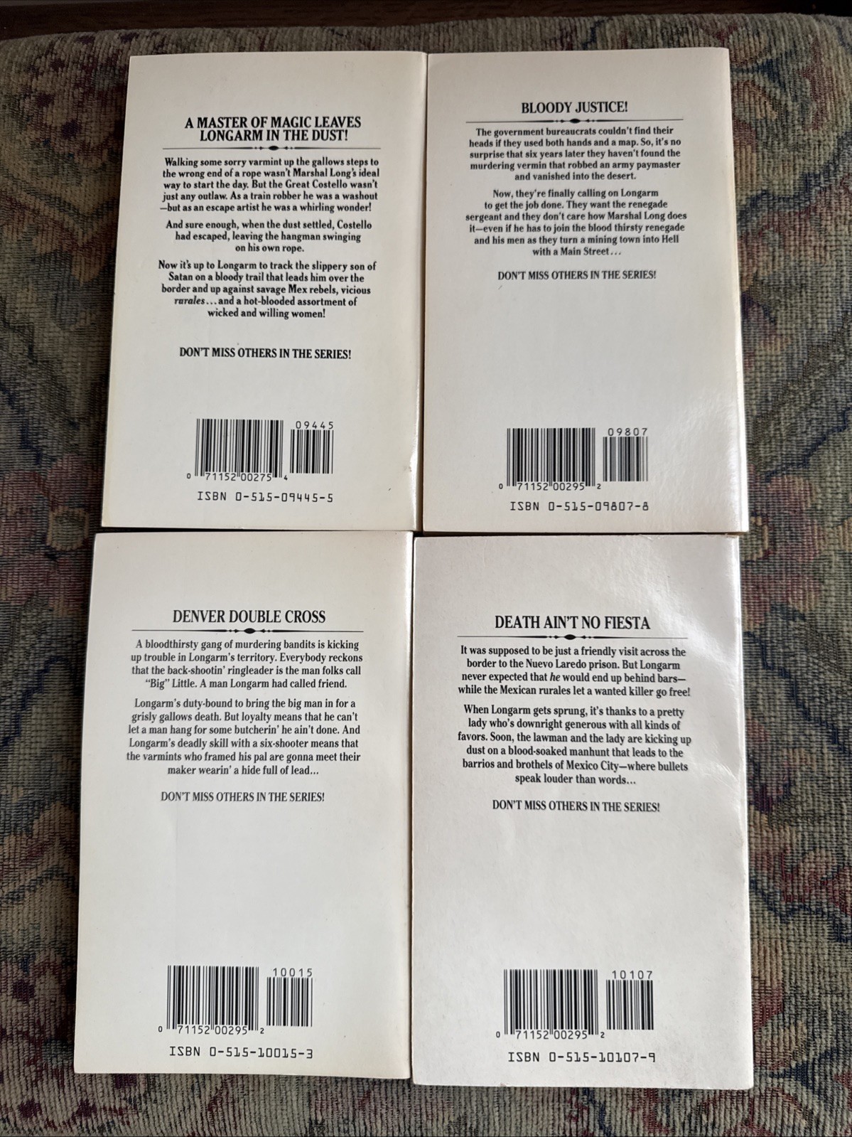 Lot of 18 Longarm, Western Books Tabor Evans Vintage PB #109, 102-105, 107-110++