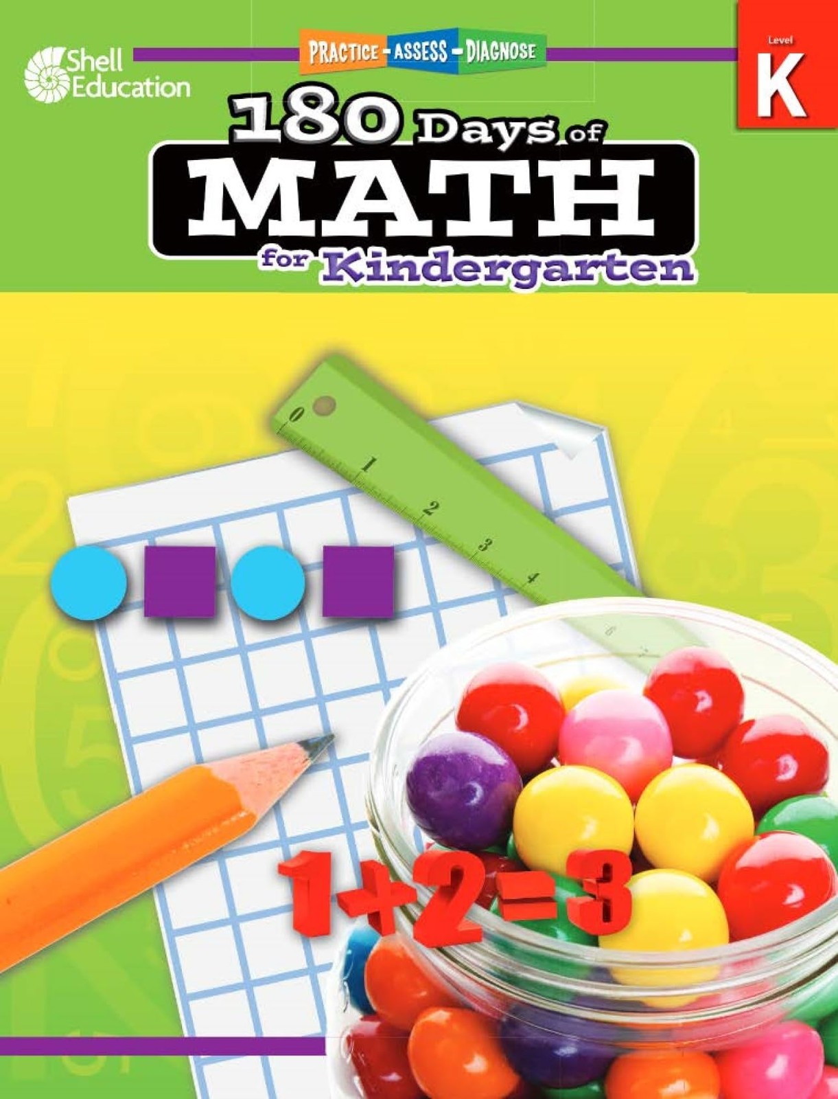Shell Education 180 Days of Math for Kindergarten