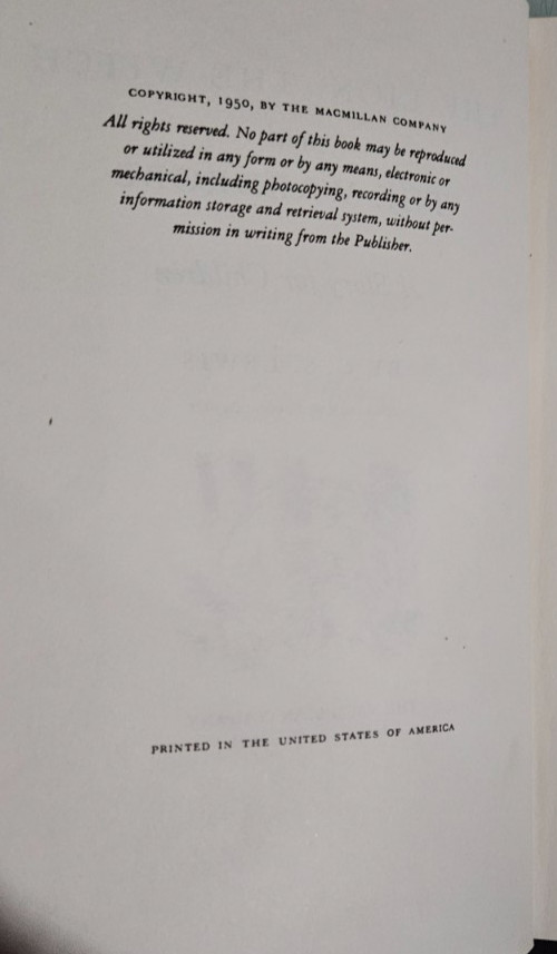 cs lewis THE LION THE WITCH AND THE WARDROBE hardcover 1950 macmillan company