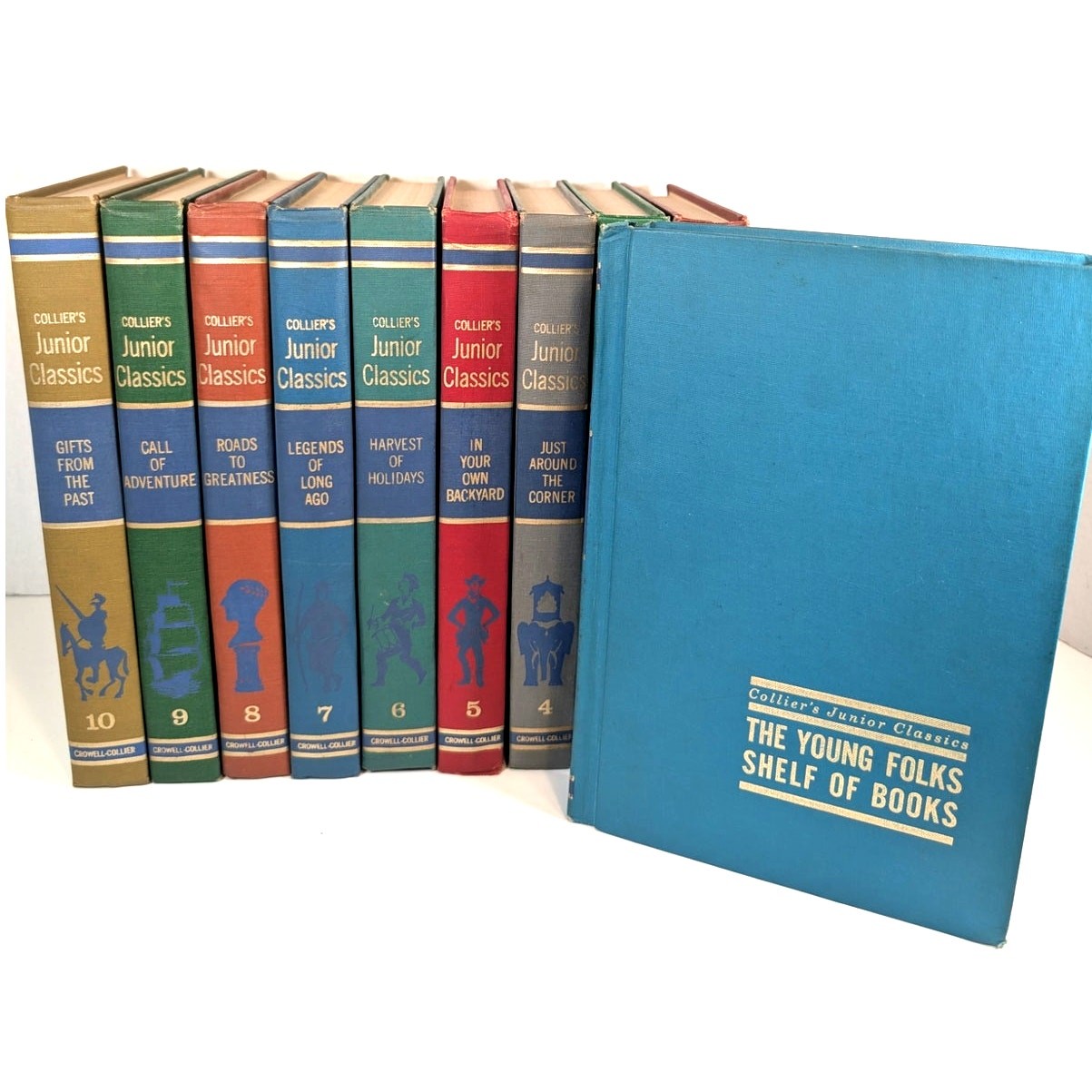 Complete 10 volumes Set Collier’s Junior Classics Books Series 1962 HC