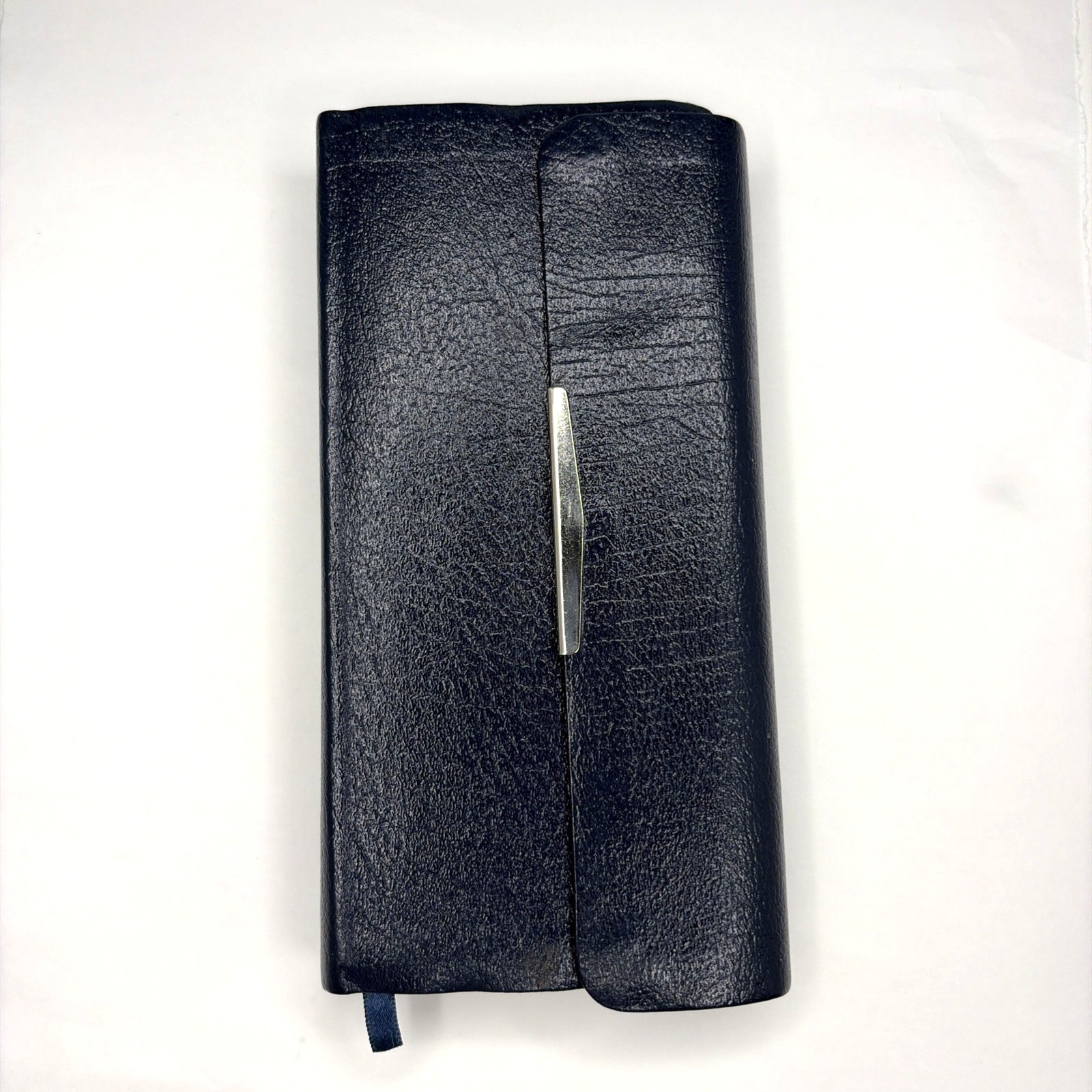 NKJV Holy Bible Nelson Publishers Bonded Leather Cover Snap 24SB Blue 1994