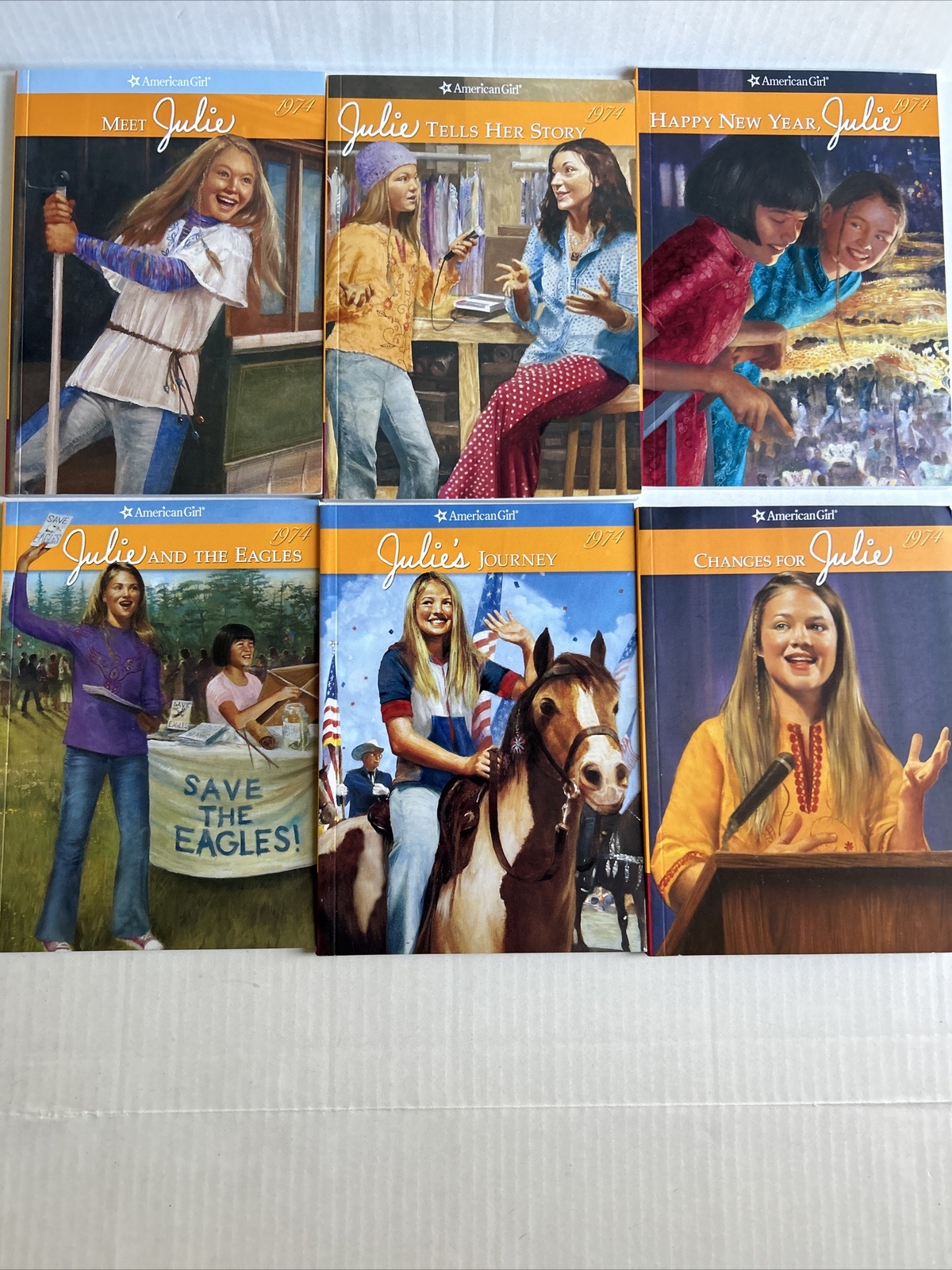 American Girl Julie Book Set 1-6 Complete 1 2 3 4 5 6 Lot 1974 Chapter Books