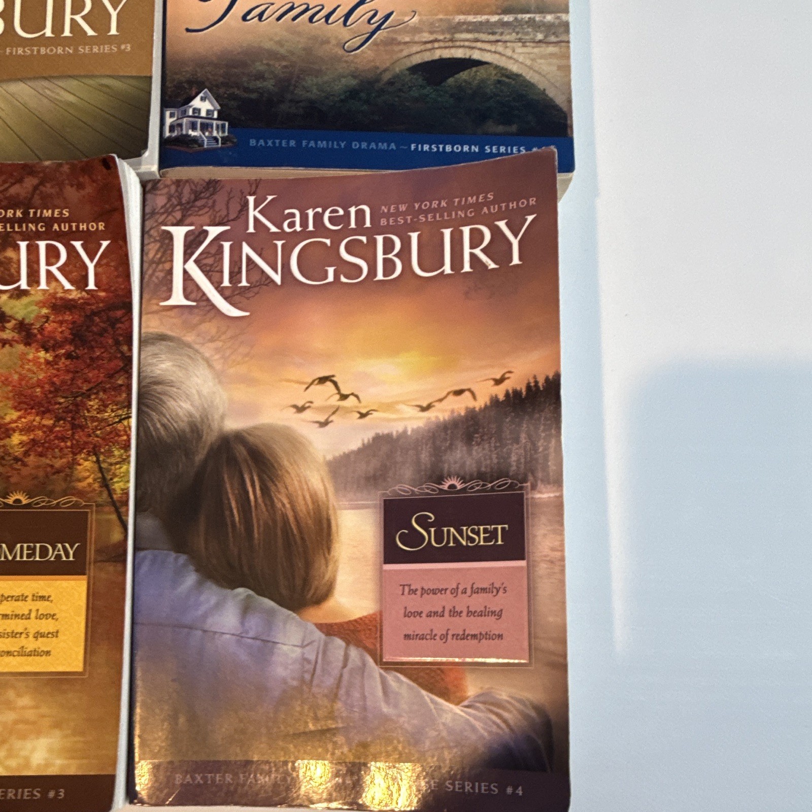 Karen Kingsbury Baxter Family Lot Prequel Redemption Firstborn Sunrise Series
