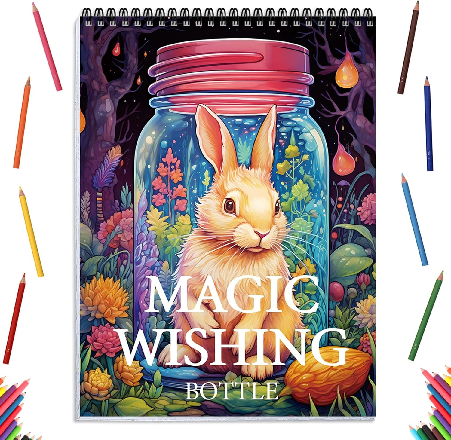 Coloring Book for Adults Relaxation, Spiral Bound Adult Coloring Book for Women