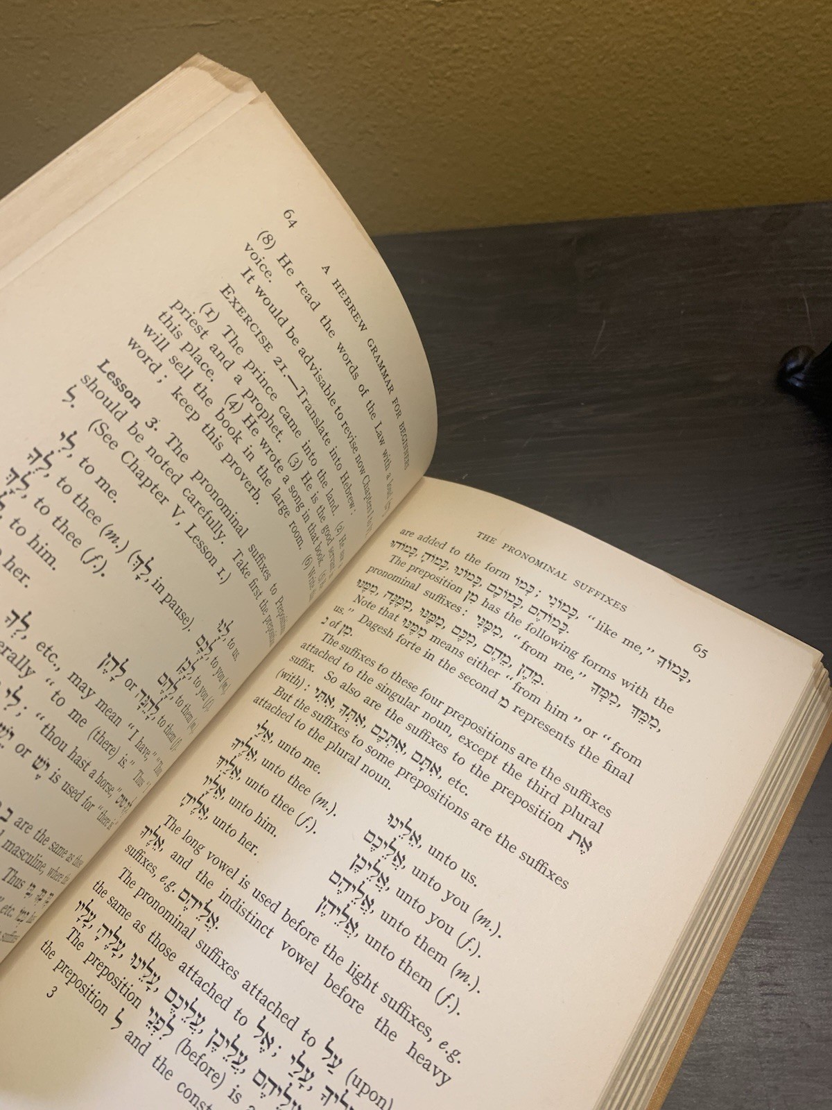 A Hebrew Grammar For Beginners Cameron & Daiches 1939 England