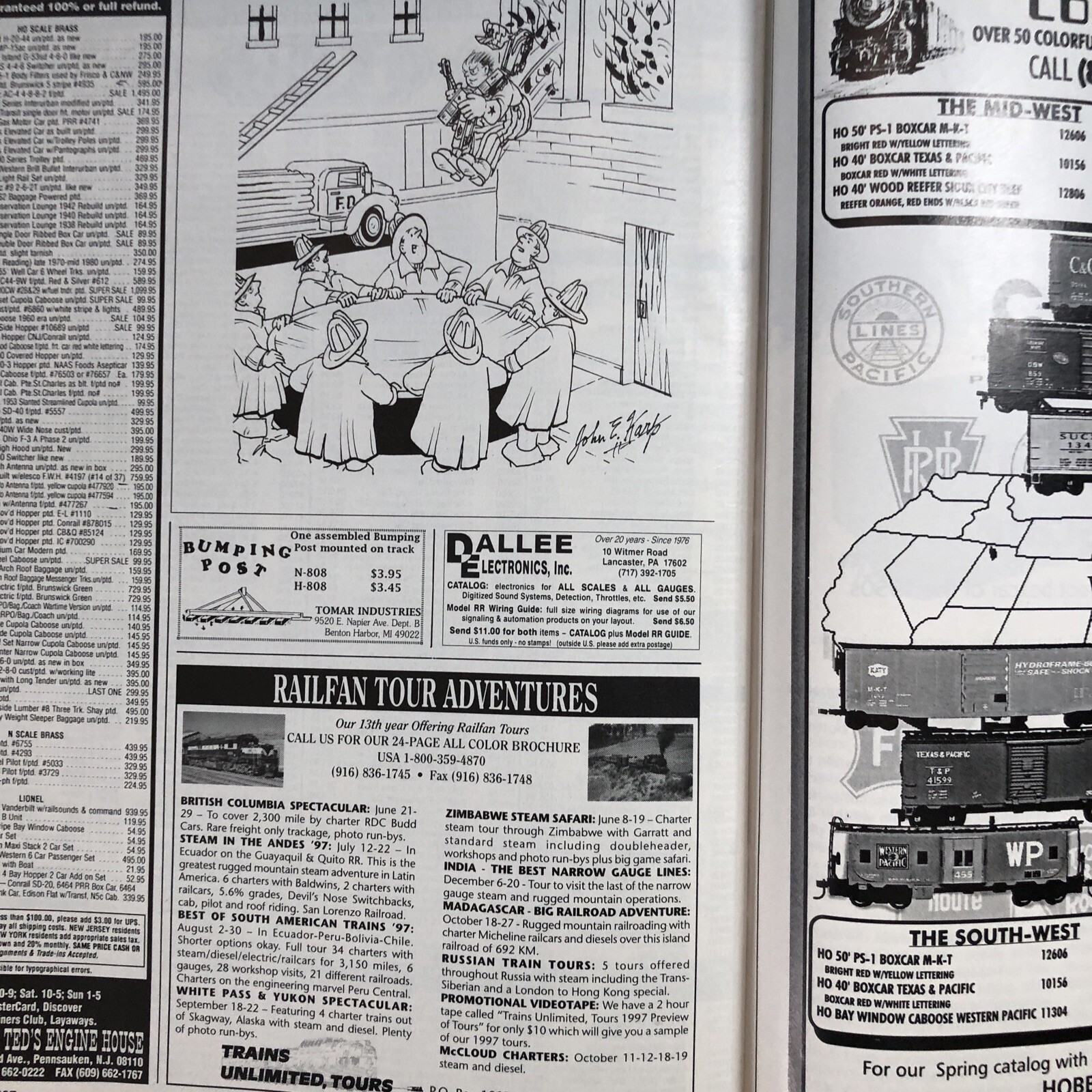 MODEL RAILROADER Magazines Apr 1997 MNRA Convention, July 1998 LOT-OF-2 AS SHOWN