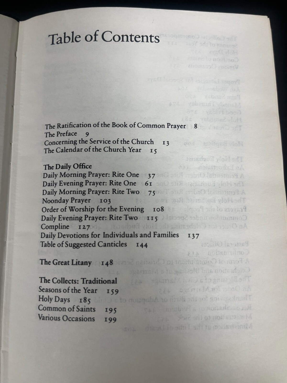The Book Of Common Prayer The Seabury Press