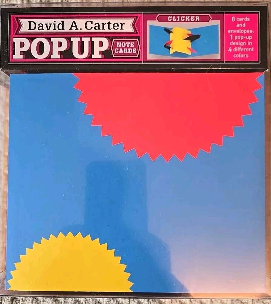 Pop-Up Note Cards (Clicker) by David A. Carter (2008, Cards, Flash Cards)