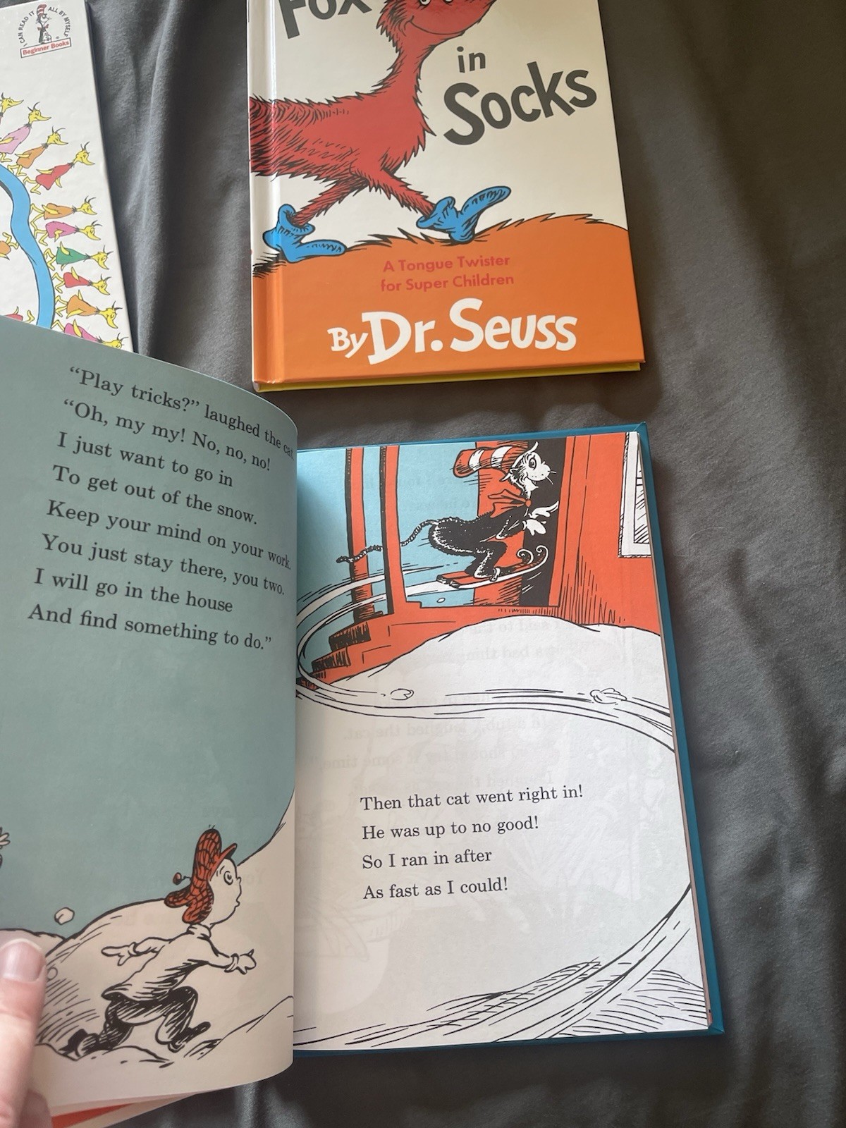 Four Dr Suess Book Club Edition Hardcover Books Including The Cat in the Hat-A7
