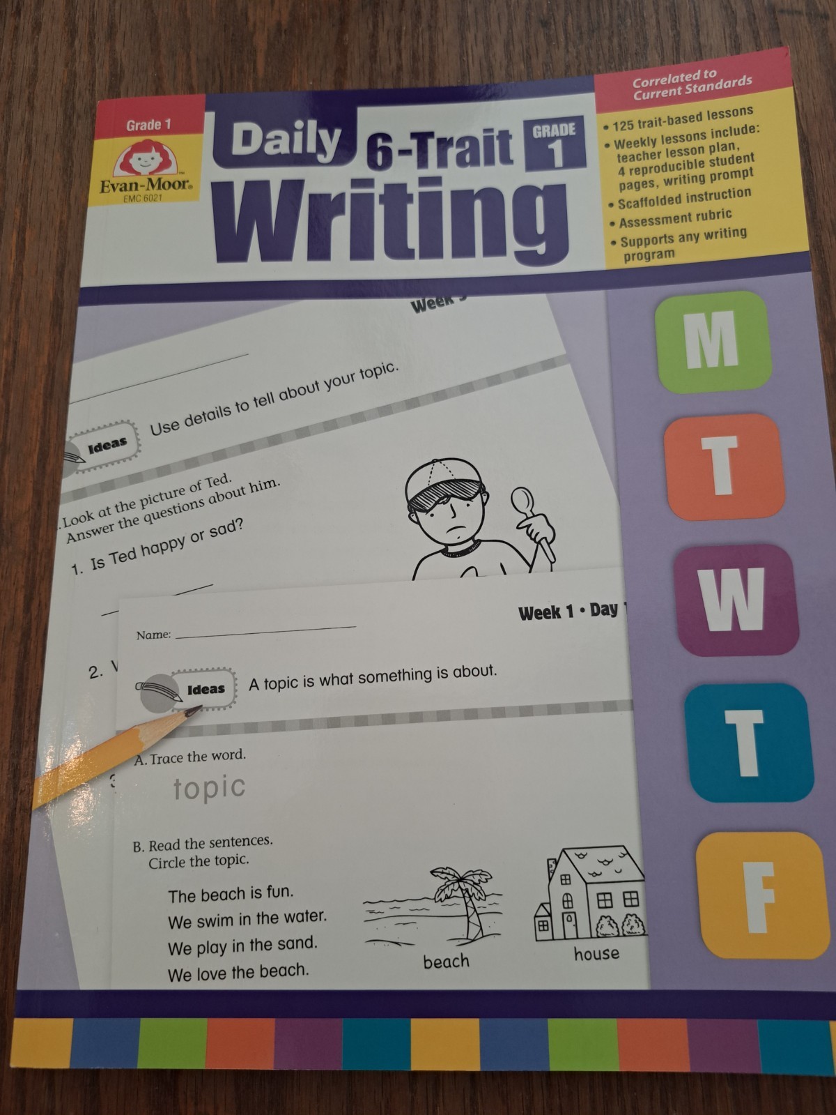 NEW Daily 6-Trait Writing Grade 1 Teacher Edition – student workbook homeschool