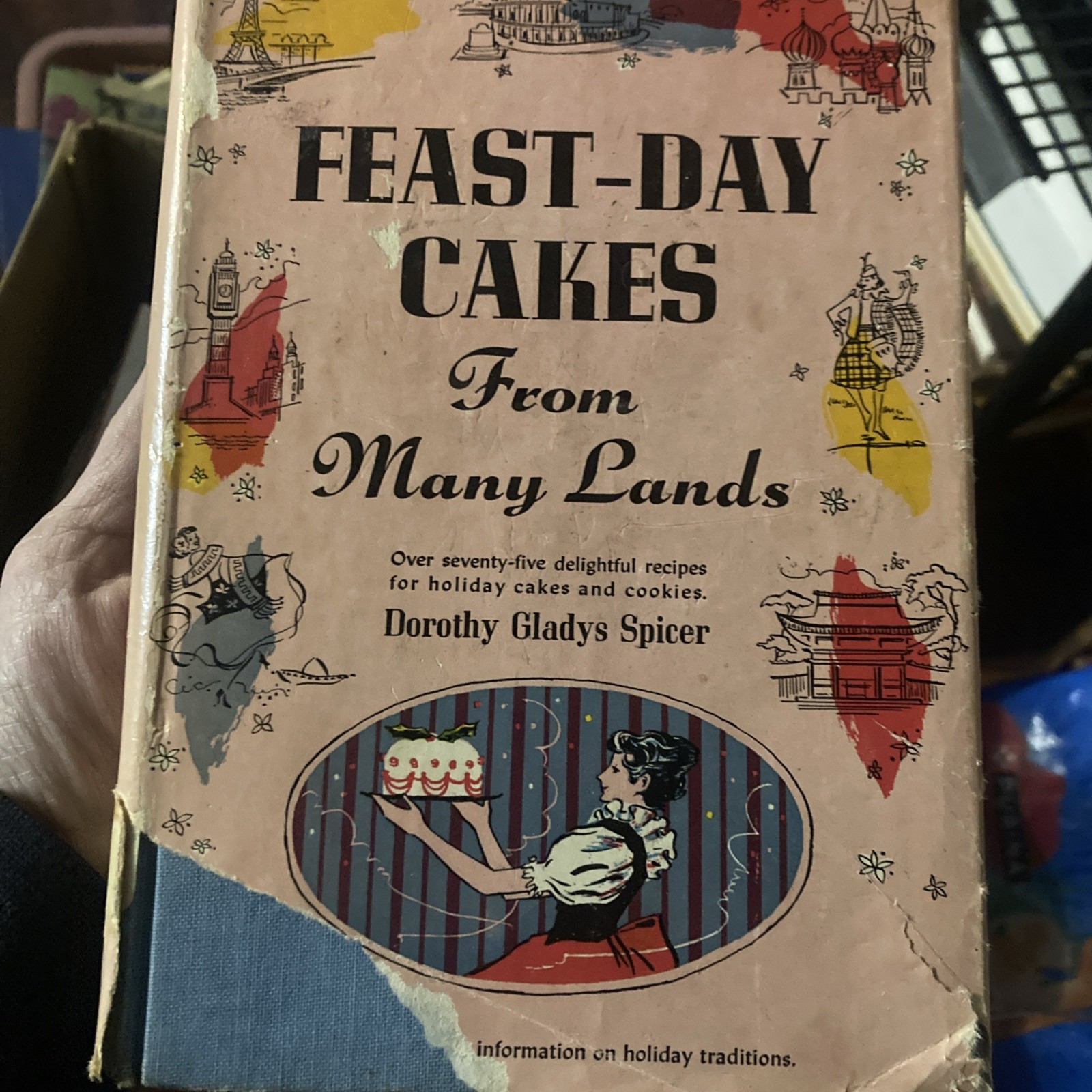 1947 Feast Day Cakes Vintage Cookbook hardcover