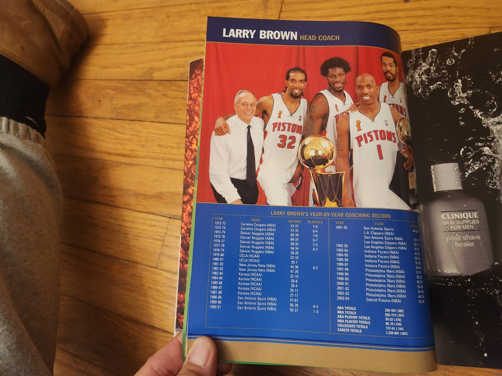 Detroit Pistons 2004 NBA Champions Yearbook Bad Boys Chauncey Big Ben 168 Pages