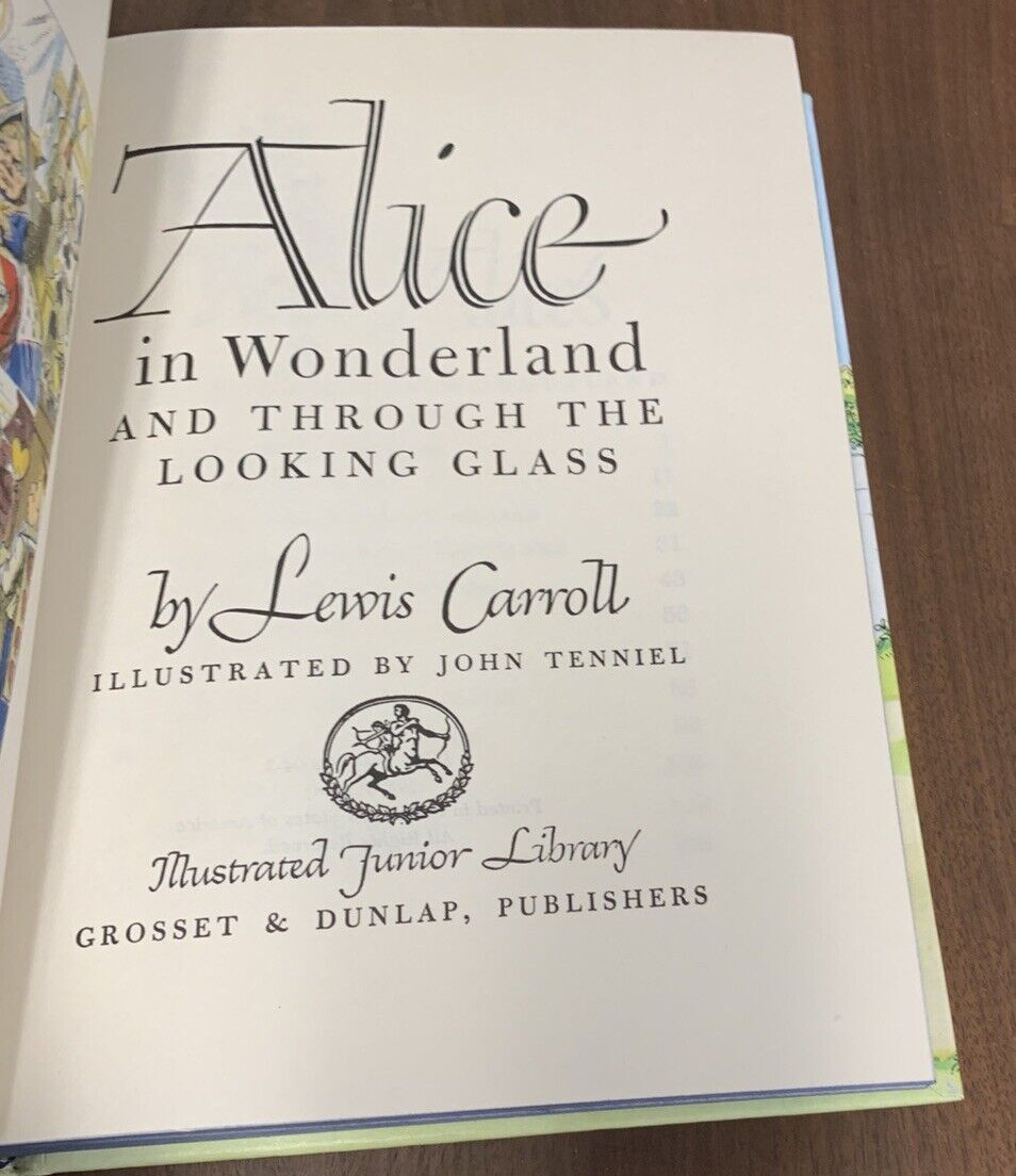 Alice in Wonderland Through the Looking Glass Illustrated Junior Library 1981