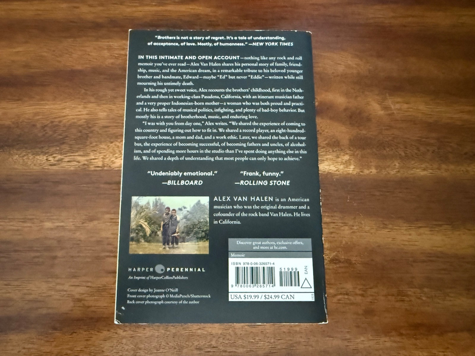 Brothers by Alex Van Halen (2025, Trade Paperback) FREE SHIPPING