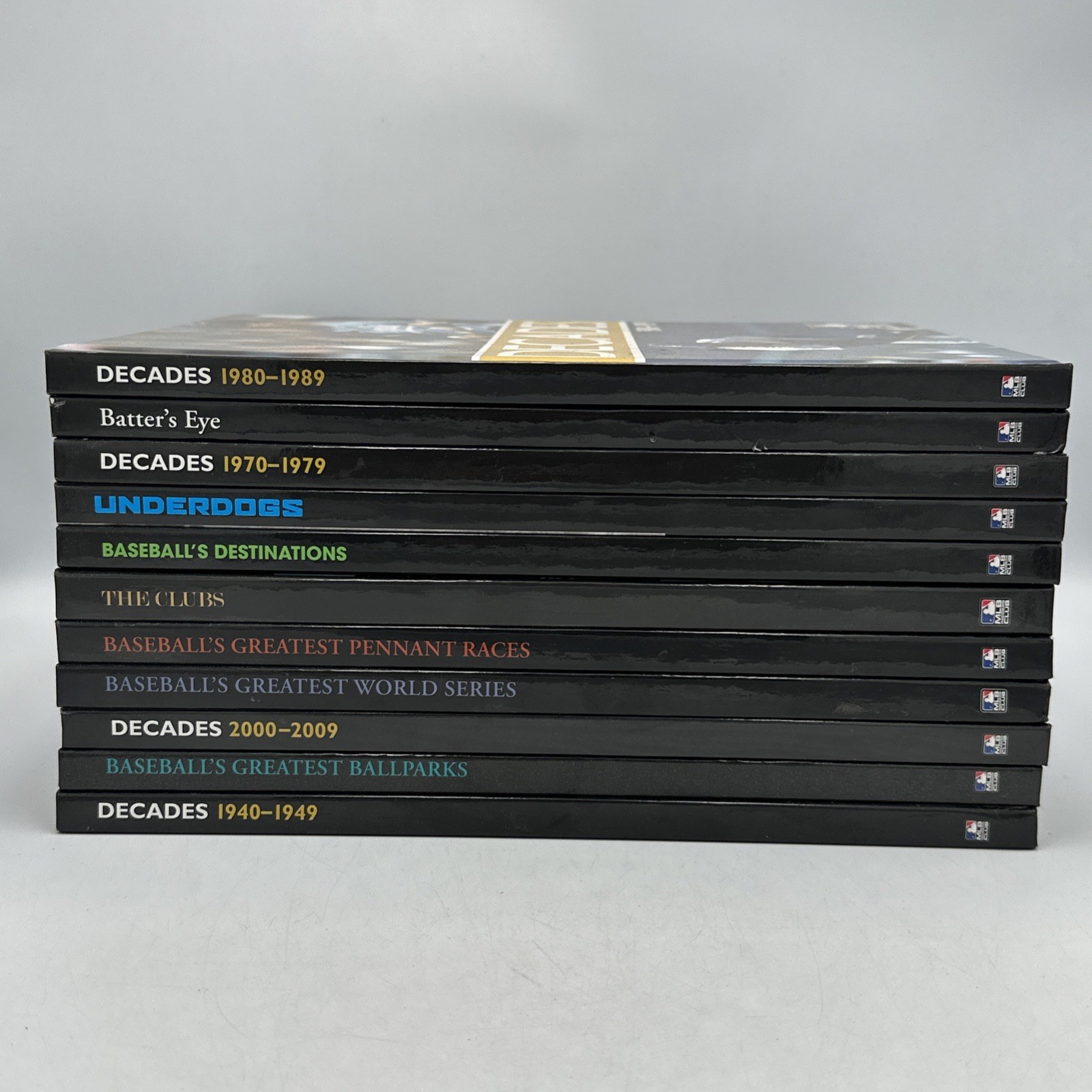MLB’s Insiders Club Baseball’s Greatest Decades Lot of 11 Hardcover Books