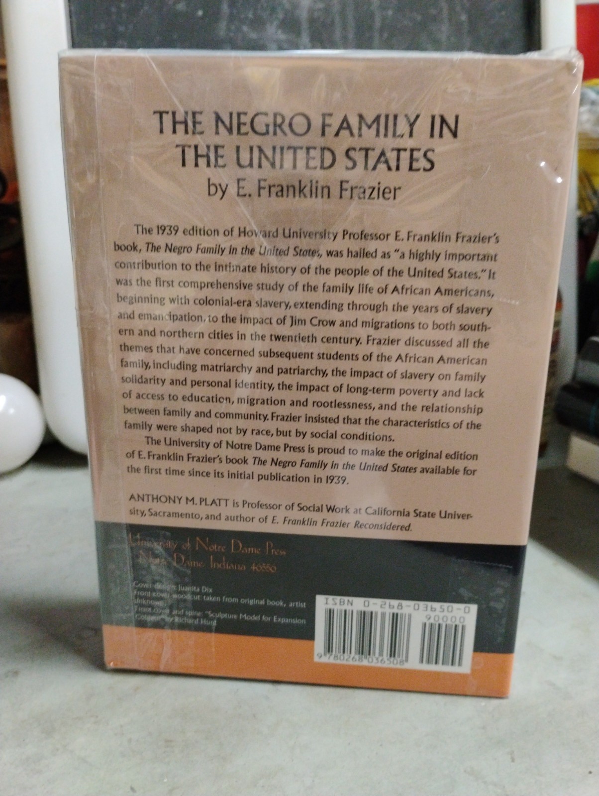 The Negro Family In The United States By E. Franklin Frazier; Notre Dame Press
