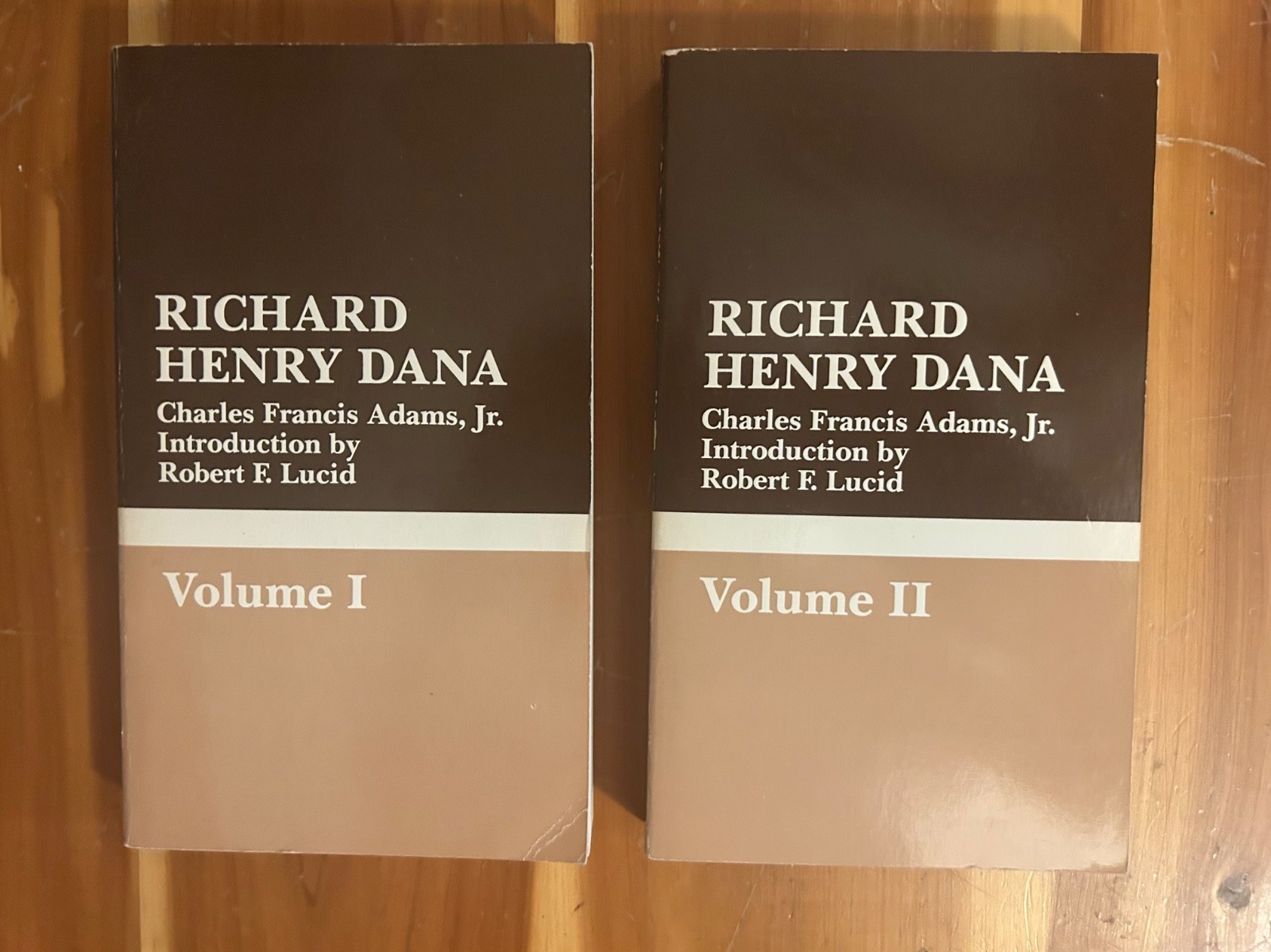 Richard Henry Dana by Charles Francis Adams 2 volumes soft cover