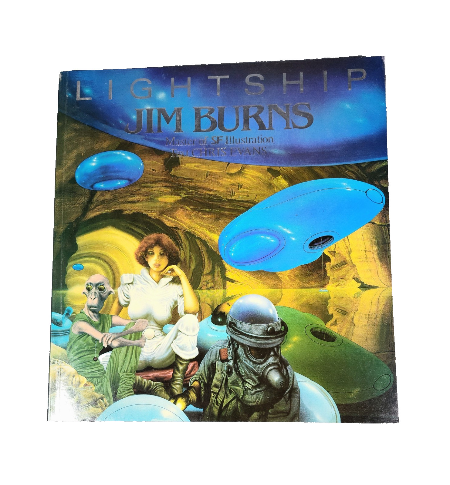 1985 Lightship Jim Burns Art Book First Edition Paper Tiger Limpback